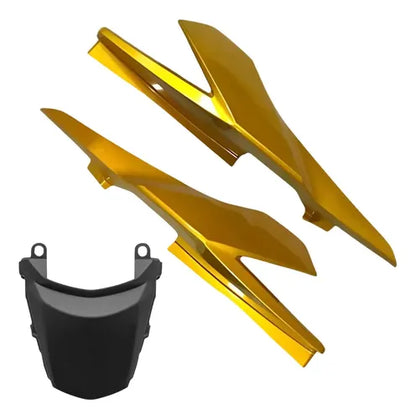 Kit Rabeta Lateral Completa Paramotos Honda Cg 160 Titan 2016 a 2024 Amarelo Perolizado