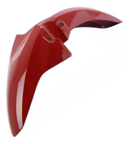 Paralama Dianteiro sem Suporte Paramotos Honda Cg 160 Titan Fan 2016 a 2021 Vermelho