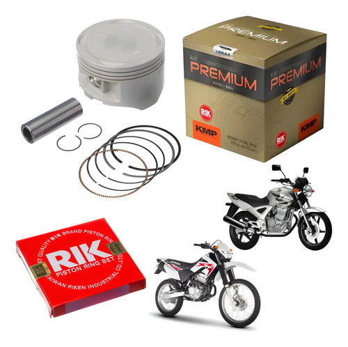 Kit Pistão com Anéis KMP Premium Honda Cbx 250 Twister Tornado 250 2001 a 2008 0,25 mm