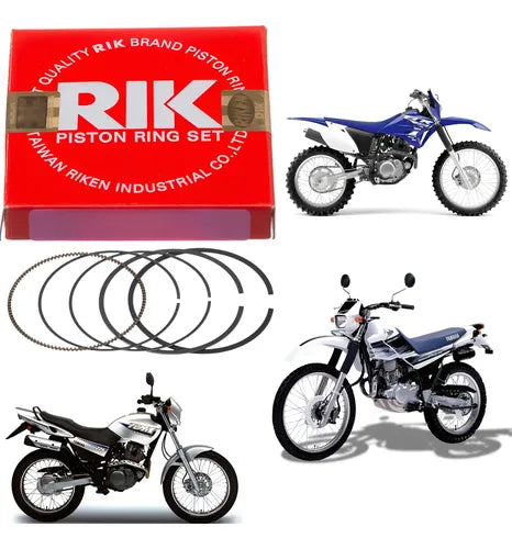 Jogo de Anéis do Pistão RIK Yamaha Tdm 225 1997 a 2005 Xt 225 1997 a 2006 Ttr 230 2008 a 2019 0,75