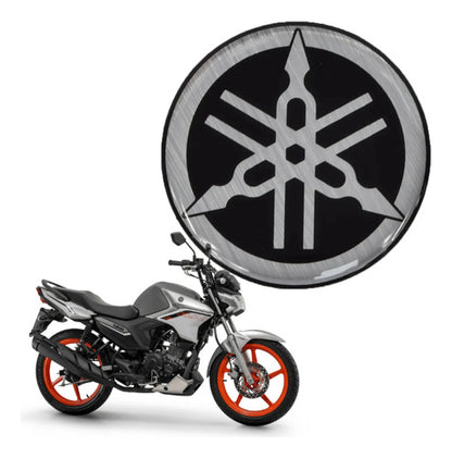 Adesivo Emblema Diapasão da Aba do Tanque Yamaha Factor Dx 150 2025 em diante Preto