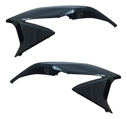 Par de Aletas Abas do Tanque Paramotos Honda Cg 160 Titan 2022 a 2024 Preto