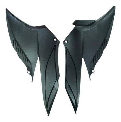 Par de Tampas Laterais em Plástico ABS Paramotos Honda Cb 300r 2009 a 2015 Preto
