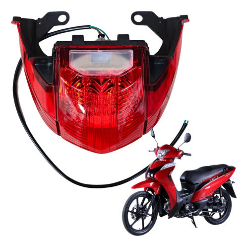 Lanterna Traseira LED Iron Shineray Jet 50 125 2014 a 2025