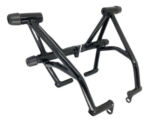 Protetor de Motor Stunt Race Cage Honda Xre 300 2009 em diante Preto Brilhante