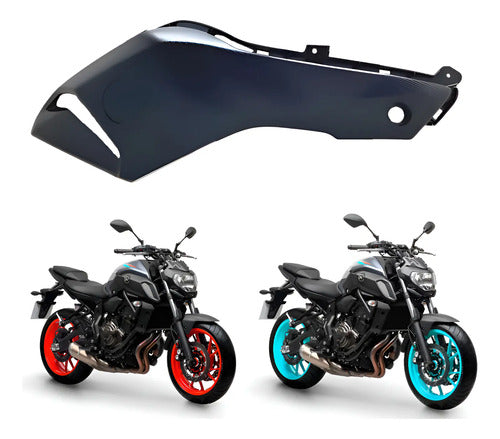 Aba do Tanque Direita Yamaha Mt-07 2016 a 2019 Preto Fosco