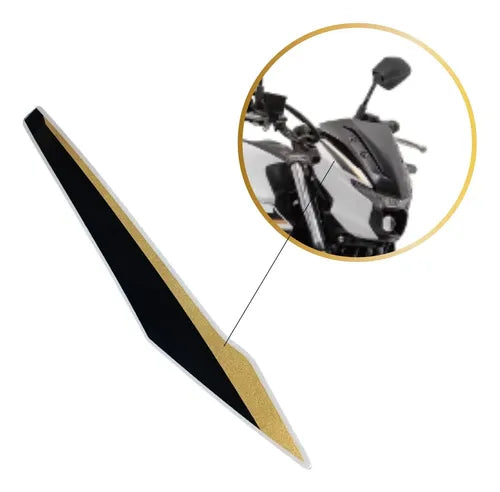 Adesivo da Carenagem Lateral do Farol Direita Yamaha Fazer Fz25 250 2025 Branco