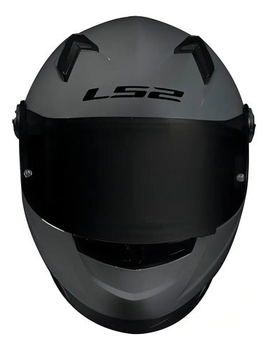 Capacete LS2 FF358 Solid Cinza Brilhante Tamanho 62/XL