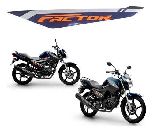 Adesivo da Tampa Lateral Esquerda Yamaha Factor 150 2024 Azul