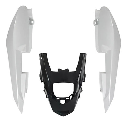 Rabeta Lateral Completa Paramotos Yamaha Fazer 150 2014 a 2019 Branco