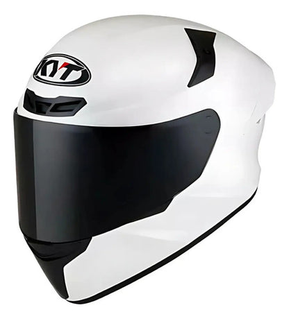 Capacete KYT TT-Course Solid Branco Brilhante