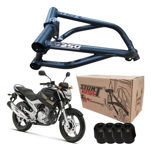 Protetor de Motor Stunt Race Cage Yamaha Fazer 250 2006 a 2017 Preto Fosco