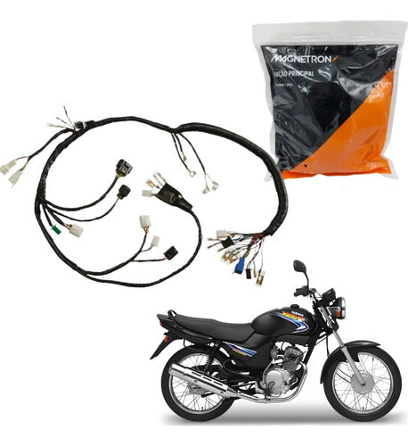 Fiação Chicote Elétrico Principal Magnetron Yamaha Factor 125 2002 a 2005 Partida Elétrica