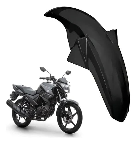 Paralama Dianteiro Paramotos Yamaha Fazer 150 2014 a 2025 Preto Brilhante