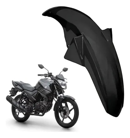 Paralama Dianteiro Paramotos Yamaha Fazer 150 2014 a 2025 Preto Brilhante