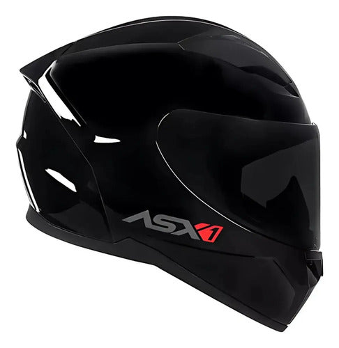 Capacete ASX City Solid Preto Grafite Brilhante