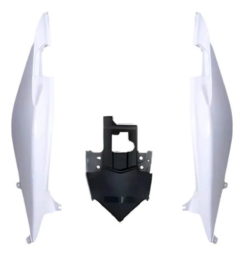 Kit Rabeta Lateral Completa Paramotos Honda Cb 300r 2015 Branco