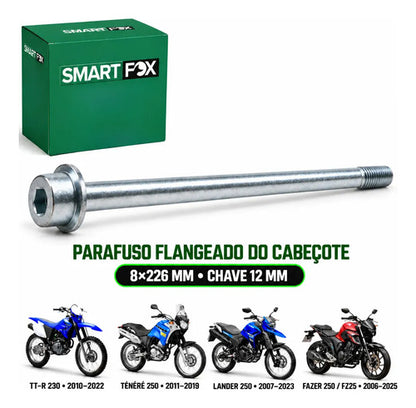 Parafuso Flangeado do Cabeçote Smartfox Yamaha Ttr 230 Fazer Lander Ténéré 250 8x226 mm Chave 12 mm