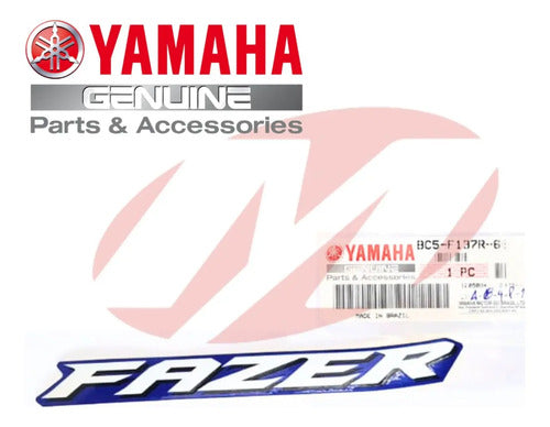 Adesivo da Aleta da Aba do Tanque Direita Yamaha Fazer Fz25 250 2022 a 2023 Azul