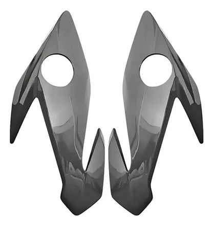Par de Carenagens Laterais do Farol Paramotos Honda Cg 160 Titan Fan 2022 a 2024 Cinza Tornado