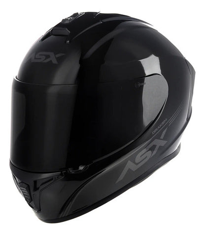 Capacete ASX Draken Solid Preto Brilhante