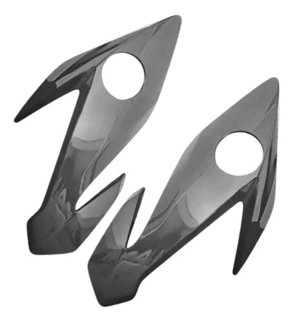 Par de Bananinhas Carenagens Laterais do Farol Paramotos Honda Cg 160 Titan Fan 2016 Cinza