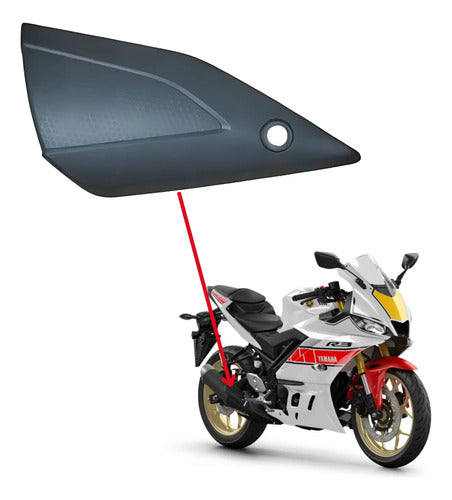 Protetor do Escapamento Yamaha Mt-03 Yzf-R3 2016 em diante Preto