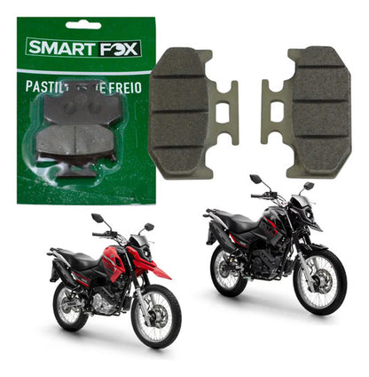 Pastilha de Freio Traseira Smartfox Yamaha Crosser 150 Fazer Fz25 Lander 250