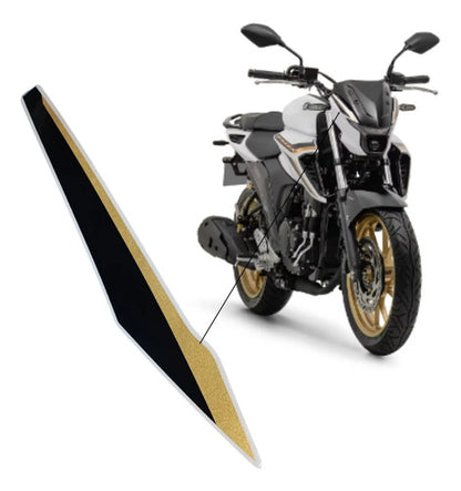 Adesivo da Carenagem Lateral do Farol Direita Yamaha Fazer Fz25 250 2025 Branco
