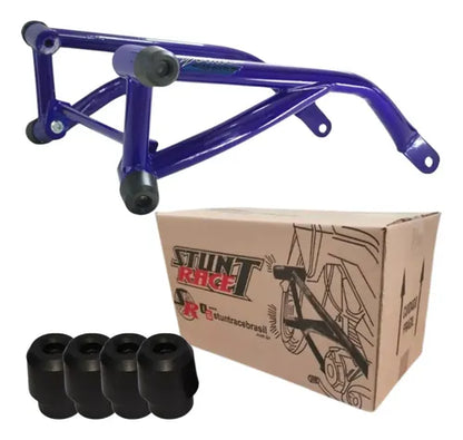 Protetor de Motor Stunt Race Cage Honda Cb 600f Hornet 2008 em diante Azul Metálico
