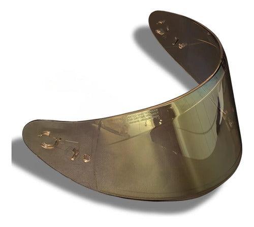 Viseira Polivisor Axxis Segment ASX V18B Injetada 2,2 mm Dourado Claro