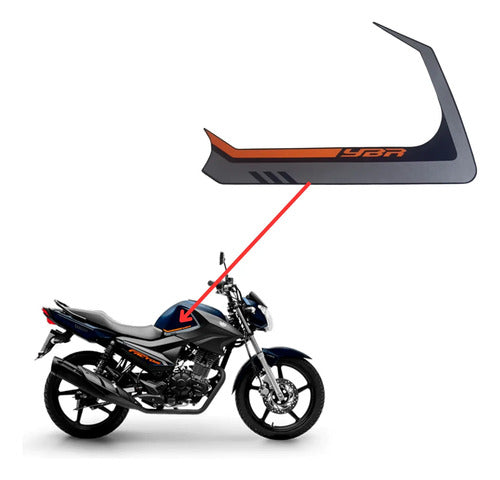 Adesivo Lateral do Tanque Direito Yamaha Factor 150 2024 Azul