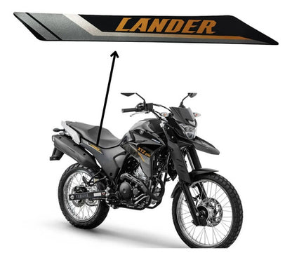 Adesivo da Tampa Lateral Direita Yamaha Lander 250 2020 Preto