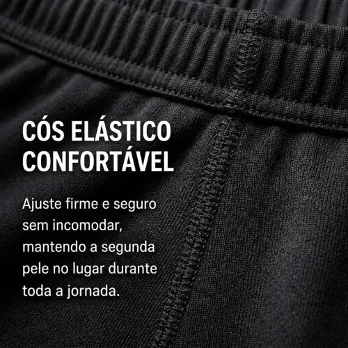 Calça Térmica Segunda Pele Curtlo Thermoskin Aveludada Feminina Preto