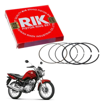 Jogo de Anéis do Pistão RIK Honda Cg 150 Titan Fan 2004 a 2015 Bros 150 2006 a 2015 0,50 mm