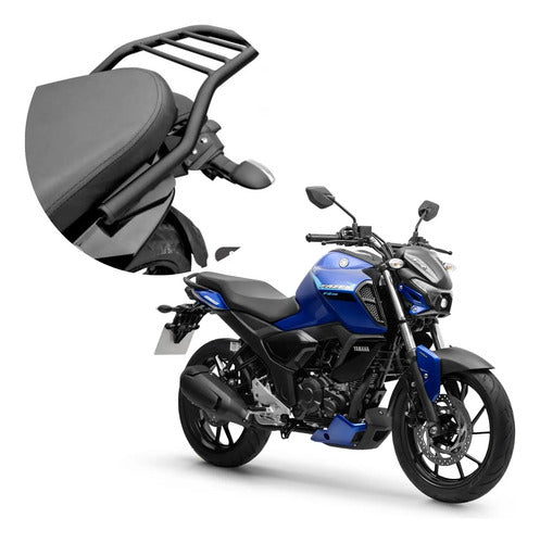 Suporte de Baú Bagageiro Scam Yamaha Fazer Fz15 150 2023 em diante