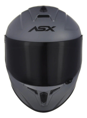 Capacete ASX Draken Solid Cinza Fosco