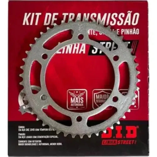 Kit Relação DID Premium com Retentor Yamaha Fazer 250 2006 a 2017 428 132L 45/15T