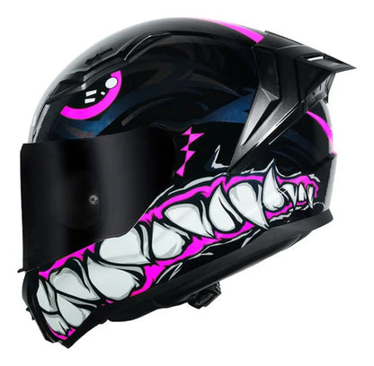 Capacete LS2 FF810 Vigo Sarbul Preto Rosa Brilhante