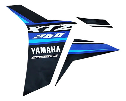 Kit Adesivos da Tomada de Ar Esquerda Yamaha Lander 250 2023 a 2024 Azul