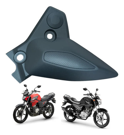 Tampa do Estribo Pedaleira Esquerda Yamaha Factor 125 2019 em diante Factor 150 2018 em diante Preto
