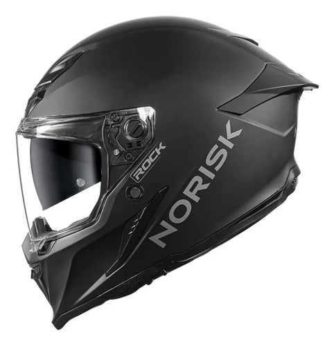 Capacete Norisk Rock Solid com Óculos Solar Interno e 2 Viseiras Preto Fosco