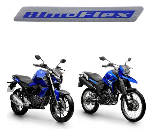 Emblema Blueflex Yamaha Factor Xtz 125 Fazer Factor 150 Fz25 Lander 250