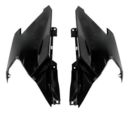 Par de Aletas Abas do Tanque Paramotos Honda Cg 160 Titan 2025 em diante Preto