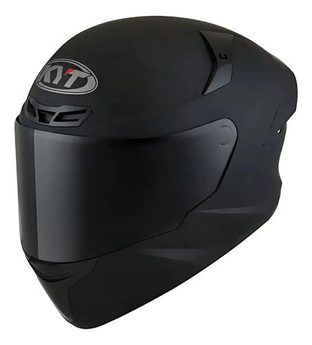 Capacete KYT TT-Course Solid Preto Fosco Tamanho 60/L