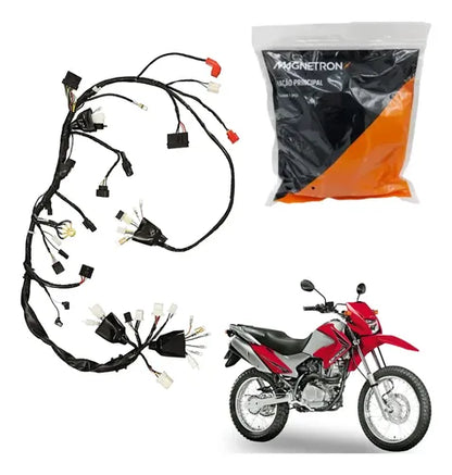 Fiação Chicote Elétrico Principal Magnetron Honda Bros 150 2009 a 2010 Partida a Pedal