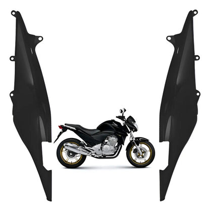 Par de Rabetas Laterais Paramotos Honda Cb 300r 2009 a 2012 Preto Fosco