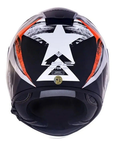 Capacete LS2 FF397 Vector Evo Scratch com Óculos Solar Interno Preto Vermelho Tamanho 60/L