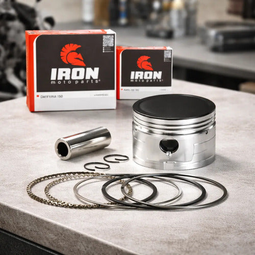 Kit Pistão com Anéis e Pino Iron Dafra Riva 150 2012 em diante 0,75 mm