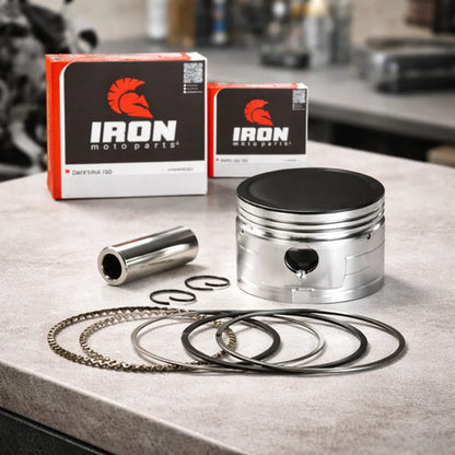 Kit Pistão com Anéis e Pino Iron Dafra Riva 150 2012 em diante 0,75 mm
